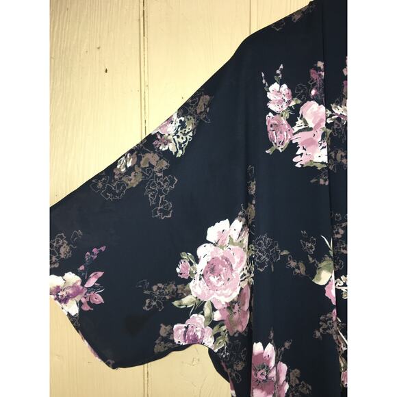 Everly Cardigan Jacket Womens Large Oversized Duster Romantic Floral Whimsigoth - Picture 5 of 7